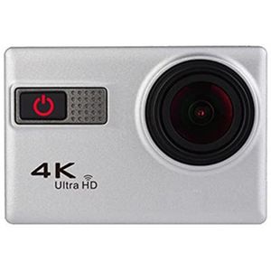 Actiecamera, HD 4K Sport Waterdichte Camera Duiken Aerial Photography Riding 2.0 Inch WIFI Sport dv(Silver Grey)