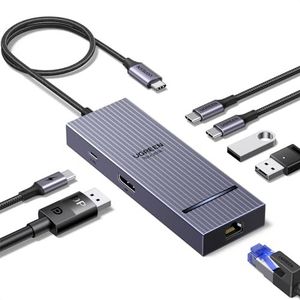 UGREEN Revodok Pro 1071 USB C Hub met DisplayPort, dockingstation met USB 3.2 10Gbps, DP 4K@60Hz, RJ45 Ethernet, PD 100W, multipoortadapter compatibel met MacBook, iPad Pro, Surface Laptop etc.
