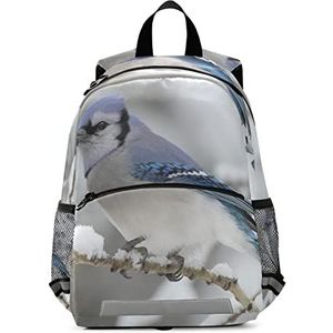 Snow Bird Blue Peuter Preschool Rugzak Boekentas Mini Schoudertas Schooltas voor Pre-K 3-7 Jaar Reizen Jongens Meisjes