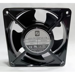 High-Performance OA109AP-22-1 TB 120mm Fan - 220/230V, 17/15W, Ultra Quiet Operation