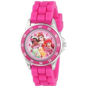 Disney Kids' PN1048 Time Teacher Watch with Pink Rubber Band