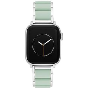 Anne Klein Siliconen modieuze armband voor Apple Watch, veilig, verstelbaar, Apple Watch reservebandje, past op de meeste polsen, groen, Groen