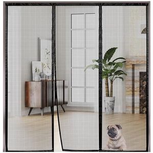 Magnetic Mosquito Net for Doors 265x265cm Magnetic Anti-Mosquito Window Door Net for Sliding Doors, Garage Black