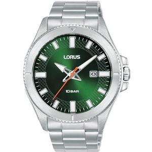 Lorus Sport Man Mens analoge Quartz horloge met roestvrij stalen armband RH997PX9, Zilver
