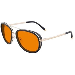 GUNNAR Gaming- en Computerbrillen - DUME - Framekleur: Gold, Lenstint: Amber Max (Blokkeren 95% Blauw Licht & 100% UV-licht) - Blauwlichtblokkerende brillen