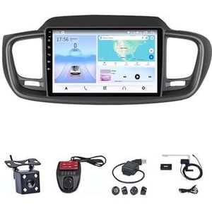 9 Inch Autoradio Voor Kia Sorento 3 2014-2017 Carplay Android Navigatie GPS Bluetooth Multimedia Speler Smart Automotive Systeem(4G+WIFI 8G+128G)