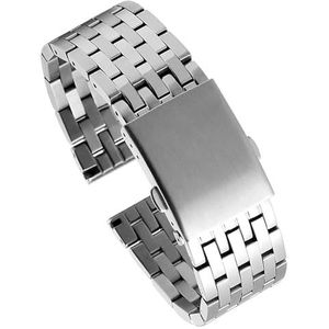 dayeer Solide Roestvrij Stalen Horlogeband Voor Diesel DZ4316 DZ7395 7305 4209 4215 Mannen Metalen Pols Horlogeband Armband (Color : B Silver, Size : 30mm)