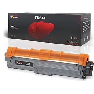 Toner Experte TN241 TN-241 Toner Cartridge Vervanging voor Brother TN241BK TN-241BK Compatibel met DCP-9020CDW HL-3140CW HL-3170CDW MFC-9130CW MFC-9330CDW MFC-9340CDW (1 Zwart)