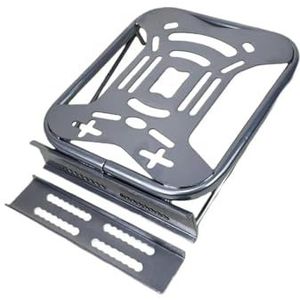 bagagedrager Motorfiets Achter Bagagerek Eenvoudig Te Installeren Montagebeugel Verlengbeugel Reparatieonderdeel Metalen Scooter Vrachtdrager Motorfiets bagagedrager(Zilver)