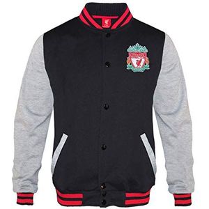 Liverpool FC - Retro varsity baseball colbert - Officieel - Clubcadeau - Zwart - Medium