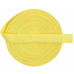 2 5 10 Yard 3/8"" 10mm Effen Glanzende Niet-vouwbare Elastische Spandex Satijnen Band Bh-band Hoofdband Jurk Naaikant Trim-Daffodil-10 Yards