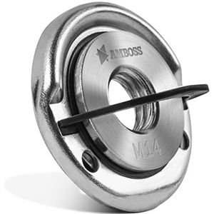 Aambeeld snelspanmoer voor haakse slijper/doorslijpmachine, M14, snelspanner, geschikt voor gangbare machines (snelspanmoer)
