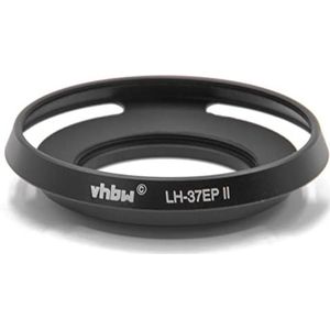vhbw Lenskap compatibel met Panasonic Lumix DMC-LX7 37 mm lens - zonnekap, zwart, metaal, rond