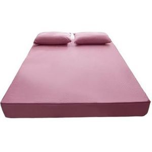 NUOYIXUAN Waterdichte matrashoes met rits, zes zijden all-inclusive matrashoes, queensize, gewatteerd hoeslaken (2, aangepast formaat 1 stuk)