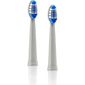 Pop Sonic Vervangende elektronische tandenborstelkoppen, compatibel met Go Sonic, USB, Pro Sonic-tandenborstels met zachte Dupont Tynex nylon borstelharen, 2-pack