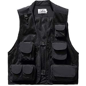 Outdoor vest Zomer visvest Super licht ademend mesh vest voor fotografie en wandelen Mutil tas dames heren