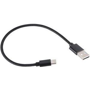 GMBYLBY 25 CM Korte USB C Kabel Snelle Opladen Cord Nylon Gevlochten Data Sync Lijn 60 W 480 Mbps Voor Nieuwste Smartphones & Tabletten