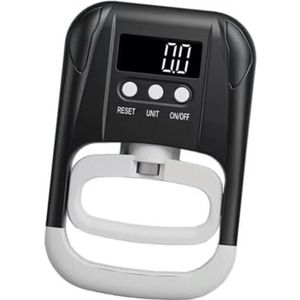 Elektronische gripsterktetester Draagbare multifunctionele handdynamometergreep for training Sportoefeningen Trainingsapparatuur(Black White)