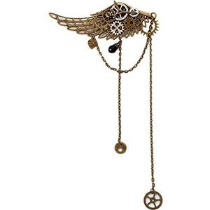 BLESSUME 1Pc Vintage Steampunk Haar Clip Unisex Punk Gothic Hoofddeksels One Size