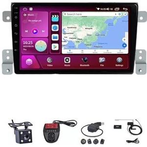 Android Touch Screen Car Stereo 9 Inch Car Stereo Radio Plug And Play Autotoebehoren Autoradio met Bluetooth En Navigatie En Achteruitrijcamera Voor Suzuki Grand Vitara 3 2005-2015 (Size : M100S WI