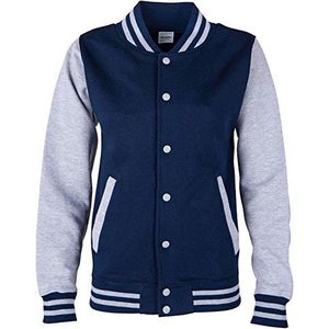 EZYshirt - College Jas - Navy - Grijs - Unisex
