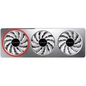 77mm PLD08010S12H RTX3060 3060Ti Graphics Fan For GIGABYTE for GeForce for RTX 3060 for Ti for Vision OC 3X for WINDFORCE Video Card(Left fan)