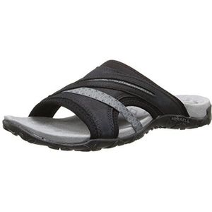 Merrell Terran Slide II platte sandalen voor dames, Zwart, 41 EU