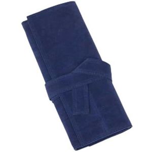 FOVAOK Roll Up Schaar Pouch Professionele Kapper Salon PU Holster - Houder voor Kapsel Schaar Shear Kappers Houder Case Bag, Blauw, 1PCS