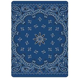 Blauwe Paisley Bandana Retro Metalen Tinnen Tinnen Muur Decor Grappige Nieuwigheid Metalen Teken Creatieve Gift Voor Cafe Bar Restaurant Supermarkt Winkel