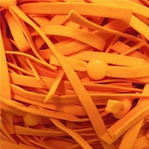 Elastiek Verstelbaar naaikoord met gesp Zachte elastische band Lanyard DIY maken van stofbenodigdheden-oranje rood-5mm 100st