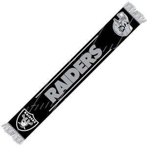 Las Vegas Raiders NFL sjaal fansjaal sjaal ** Team HD gebreide jaquard sjaal ** in 145 x 20 cm, Meerkleurig, Eén maat