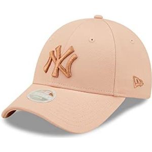 New Era New York Yankees MLB Metallic Logo Blush Sky 9Forty Adjustable Women Cap - One-Size