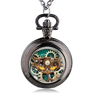 DITUDO Zakhorloge Brons Vintage Steampunk Ketting Zakhorloge Hanger Gift Verpleegster Horloge, 2