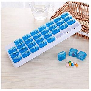 Cecilie 31 Grids pillendoosje Case Een maand pillendoosje Organizer Pill Medicine Dispenser Pill Tablet Container Travel Geval van de pil Storage Box Cecilie (Color : 31 Grids Pill Box)