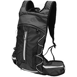 Lichtgewicht Fietsrugzakken, Survival Whistle Outdoor Sports Travel Daypack D-vormige Gesp voor Buitenactiviteiten (Zwart)
