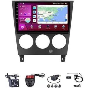 Android Double Din Car Stereo 9 Inch Touchscreen Autoradio Autotoebehoren Multimedia Stuurwielbediening met Navigatie Plug And Play Voor Subaru Impreza GD GG 2002-2007(M100S WIFI 1G+16G)