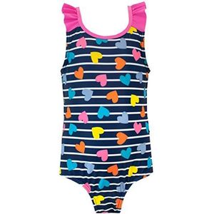Harry Bear Meisjes Badpak hart blauw 104