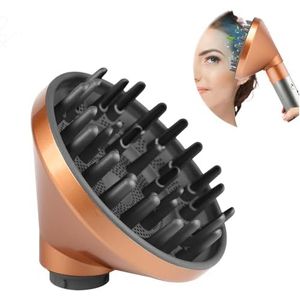 Dxyue Diffuser Attachment voor Dyson Airwrap Styler HS01 HS05, omzetten van uw haarstyler in een föhn(Goud)