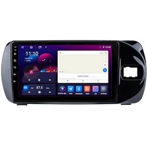 Android 13 GPS Navigation Stereo voor Toyota Vitz 3 XP130 2014-2019 9 Inch 2 Din Auto Radio met CarPlay AHD Omgekeerd beeld Bedieningselementen op het stuur GPS navigatie(S4 4G+64G)