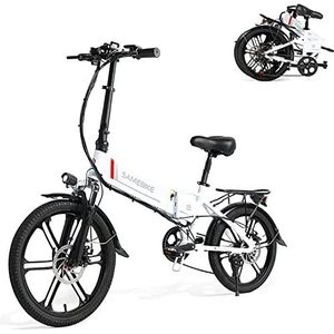 SAMEBIKE 20LVXD30-II Elektrische fiets, e-bike, vouwfiets, 20 inch, 48 V, 10,4 Ah, afneembare accu, 7 versnellingen, shifter stadsfiets, e-bike, heren en dames