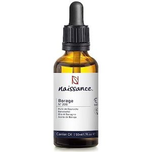 Naissance Bernagieolie (Nr. 226) 50ml - Natuurlijk, Koudgeperst Bernagie-Olie voor Huid, Haar, Lichaam, Gezicht
