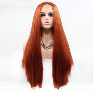 Dkee Pruiken Creative Carve Lang haar pruik hoge temperatuur draad pruik pruik Fluffy lang haar pruik synthetisch haar (26 inch)