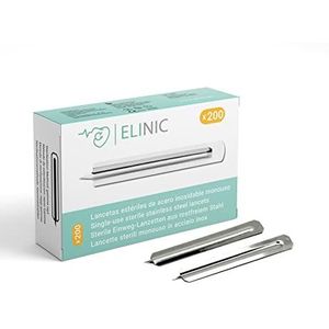 Steriele roestvrijstalen lancetten 200 stuks.