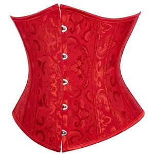 SZIVYSHI dames onderborstkorset, satijnen vetersluiting, torselet, korset top, shaper, bustier