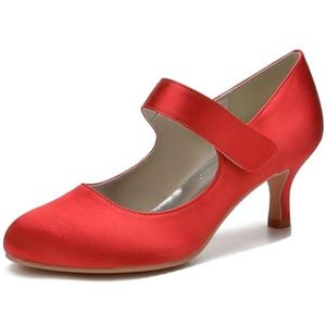 SYDZSW Dames Naaldhak Pumps Hoge Hakken Sexy Hakken Schoenen 35-43, Rood, 43 EU
