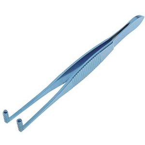 Roestvrij staal Roller Tip Hoekige Meibomian Gland Expressor Tang 11cm Lengte