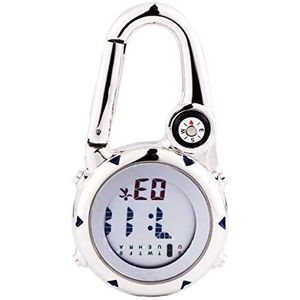VICASKY Clip on Quartz Horloge Carabiner Fob Horloge Outdoor Pocket Horloge Rugzak Riem Horloge voor Unisex Artsen Verpleegkundigen Outdoor Activiteiten Blauw