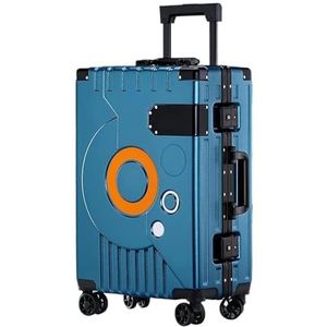 Reiskoffer Handbagagekoffer Bagage Harde Bagage Met TSA-slot Spinner Aluminium Frame Trolleykoffer Universeel Wiel Handbagage Trolleykoffer (Color : A, Size : 20 inch)