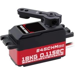 SOEWGAIJI Coreless Motor B45CHM V2 18 kg Hoge Koppel Programmeerbare 180 Graden Digitale Laag Profiel Servo voor 1/12 (B45CHM V2 set1)
