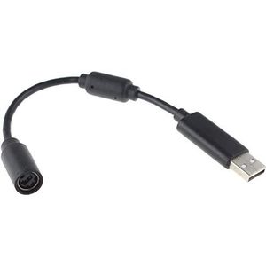 USB-kabel voor Microsoft Xbox 360 gamepad, zwart